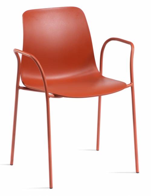 Кресло пластиковое Unik ТB кирпичный 590х450х800 мм