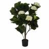 Искусственные растения, Гортензия кремовая, MK-7410-HW, 0х0х100 см, Темно-зеленый