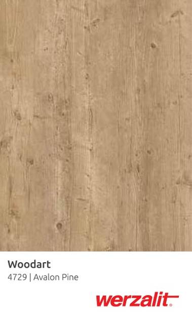 Столешница прямоугольная Werzalit Woodart авалонская сосна 700х1100х20.5 мм