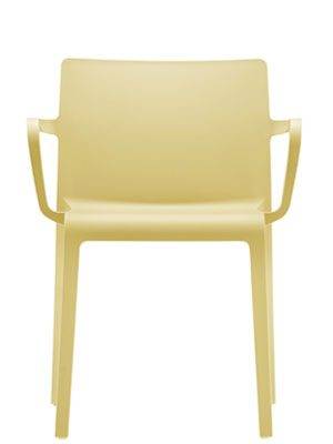 Кресло пластиковое Volt желтый 600х525х775 мм