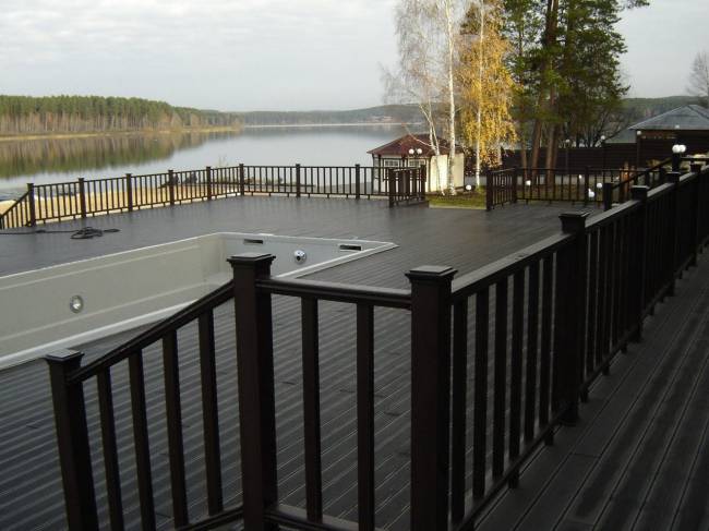 Террасная доска DARVOLEX шовная, 150*23,5*6000 мм, венге