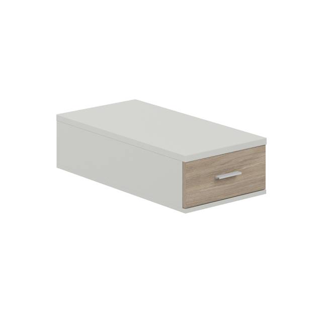 SG.533.SH.OD / Подвесная тумба с 1 ящ., 800, 400х616х173 / корпус: серый бархат; фасады: дуб темный