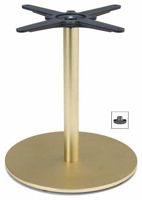 Подстолье металлическое Tiffany сатинированная латунь Ø450х500 мм