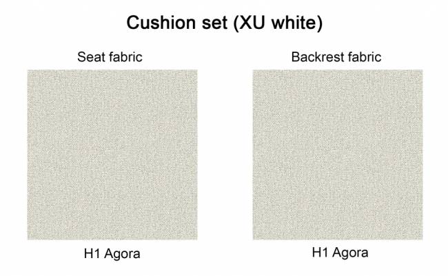 Модуль левый с подушками Flap лен, белый 1300х850х880 мм