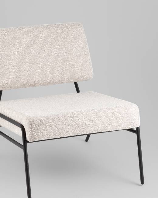 Кресло Теллинг шенилл серо-бежевый