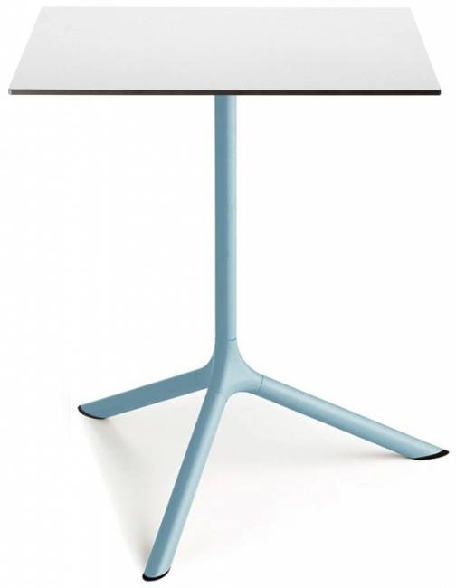 Стол ламинированный обеденный Tripe Maxi голубой, белый 700х700х740 мм