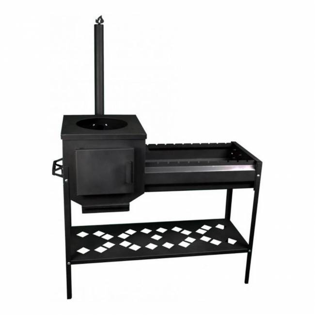 Мангал с коптильней "Профи", ST3, 3мм Мангал с коптильней "Профи", ST3, 3мм