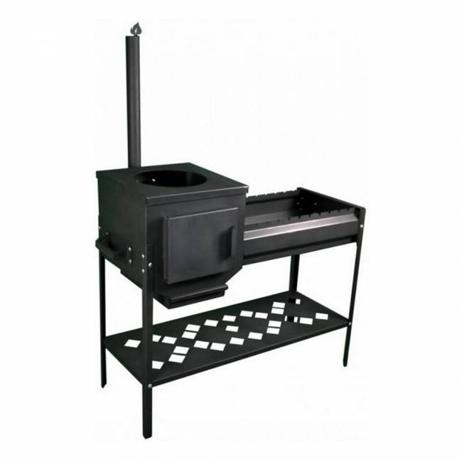 Мангал с коптильней "Профи", ST3, 3мм Мангал с коптильней "Профи", ST3, 3мм