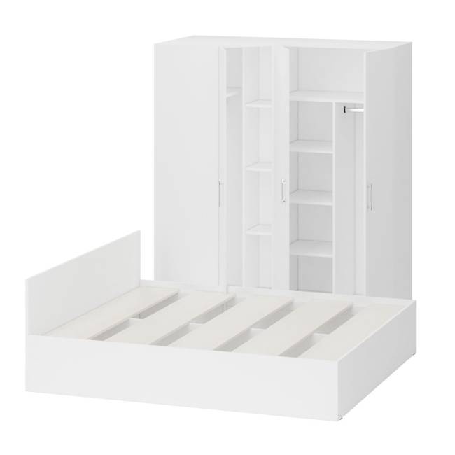 Гарнитур Спальный белый № 2 Стандарт с кроватью 1800 цвет белый