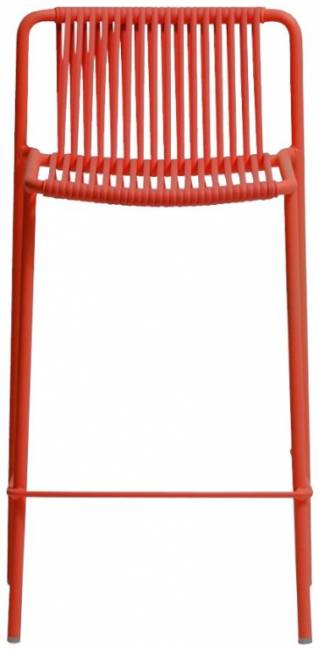 Стул металлический полубарный Tribeca красный 485х450х885 мм