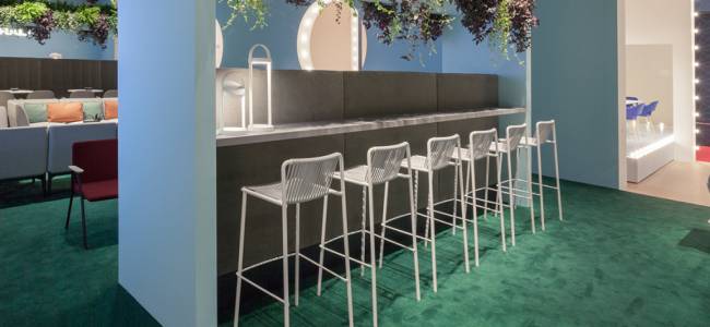 Стул металлический полубарный Tribeca красный 485х450х885 мм