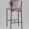 Стул полубарный Бриф VD велюр серый 2 шт.