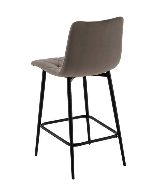 Стул полубарный Одди Diamond велюр темно-серый