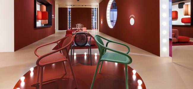 Кресло пластиковое Remind красный 585х560х810 мм