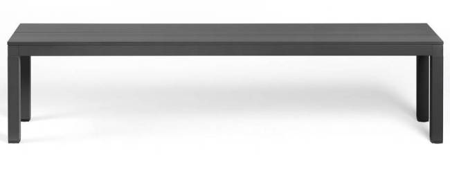 Скамейка металлическая Rio Bench антрацит 1995х345х475 мм