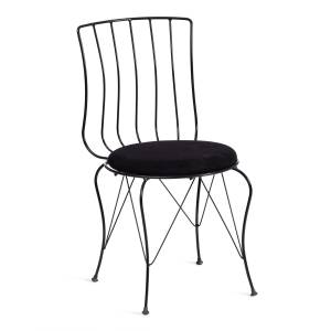 Стул LALITA (mod. 172) металл/ткань,  44 х 51.5 х 85 см, Black (черный) (Комплект из 2 шт.) Black (черный) металл/ткань