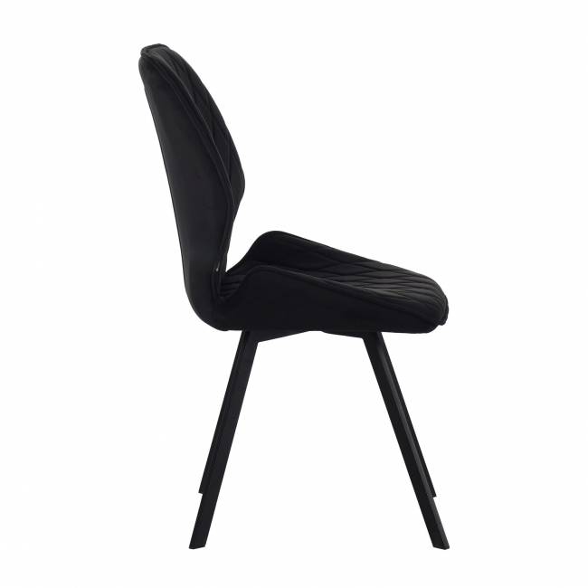 Стул Liam c поворотно-возвратным механизмом, графит велюр/черный Стул Liam c поворотно-возвратным механизмом, графит велюр/черный