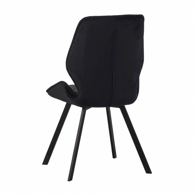 Стул Liam c поворотно-возвратным механизмом, графит велюр/черный Стул Liam c поворотно-возвратным механизмом, графит велюр/черный