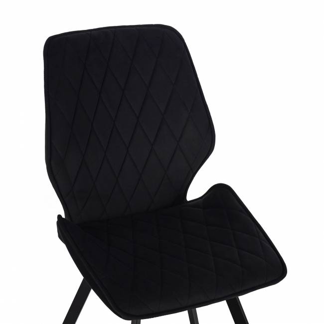 Стул Liam c поворотно-возвратным механизмом, графит велюр/черный Стул Liam c поворотно-возвратным механизмом, графит велюр/черный