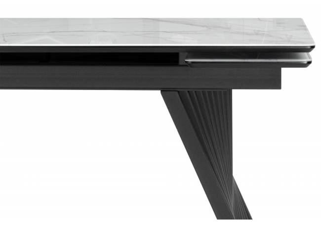 Вейв 140(200)х80 кристл белый мрамор / черный