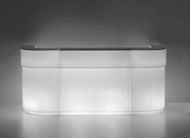 Стойка пластиковая барная светящаяся Cordiale Lighting 1200х700х1100 мм