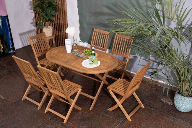 Обеденная группа из акации OXFORD M  Joygarden