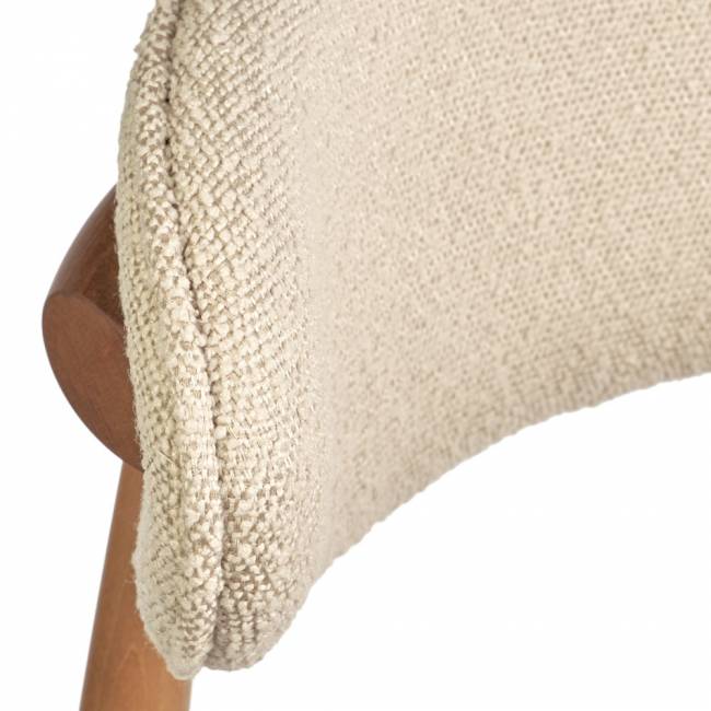 Стул Lucas латте букле с ножками цвета орех Стул Lucas латте букле с ножками цвета орех