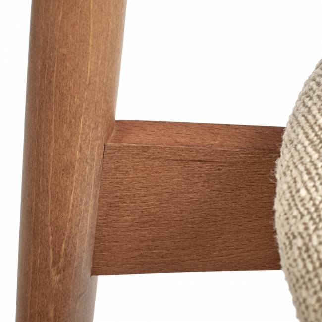 Стул Lucas латте букле с ножками цвета орех Стул Lucas латте букле с ножками цвета орех