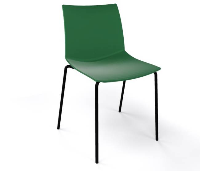 Стул пластиковый Kanvas NA зеленый милитари 470х500х790 мм