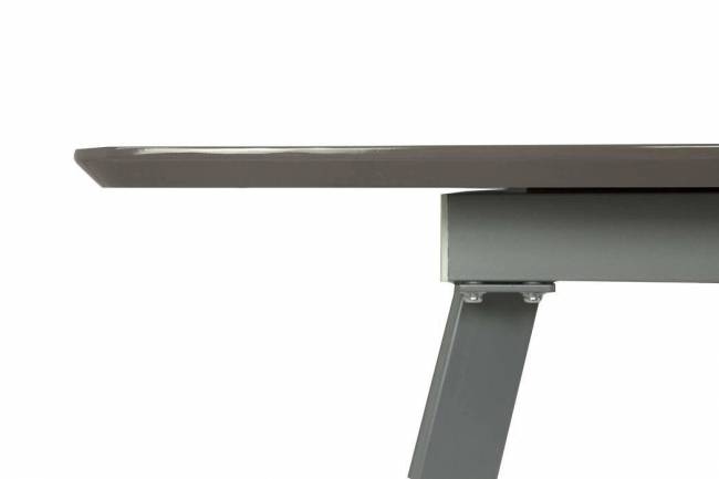 Стол обеденный, MK-5811-CP, раскладной, 80х140(180)х76 см, Серый