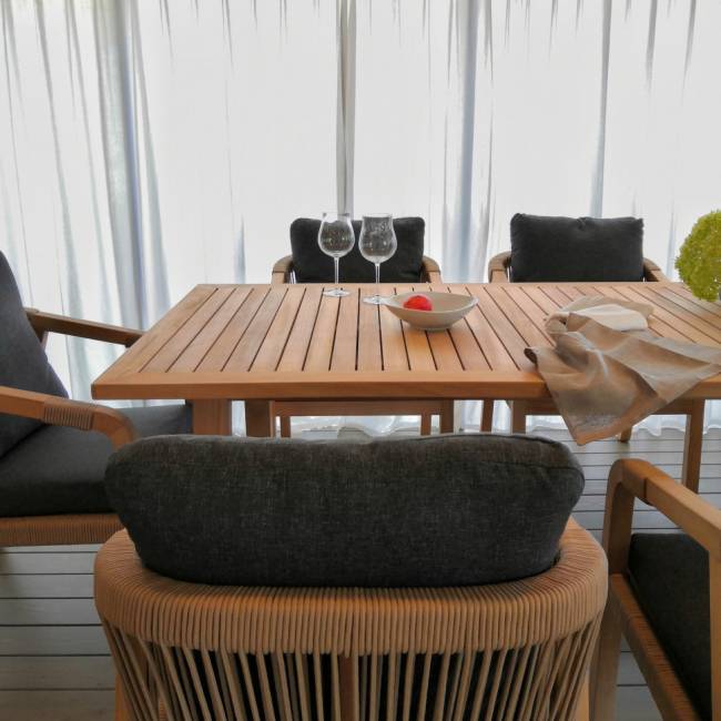 Стол обеденный LEONOREN из тика 180x90