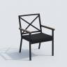 Стул FESTA черный - каркас карбон