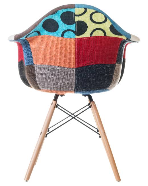 Стул обеденный DOBRIN DAW PATCHWORK, цвет сиденья мозаика