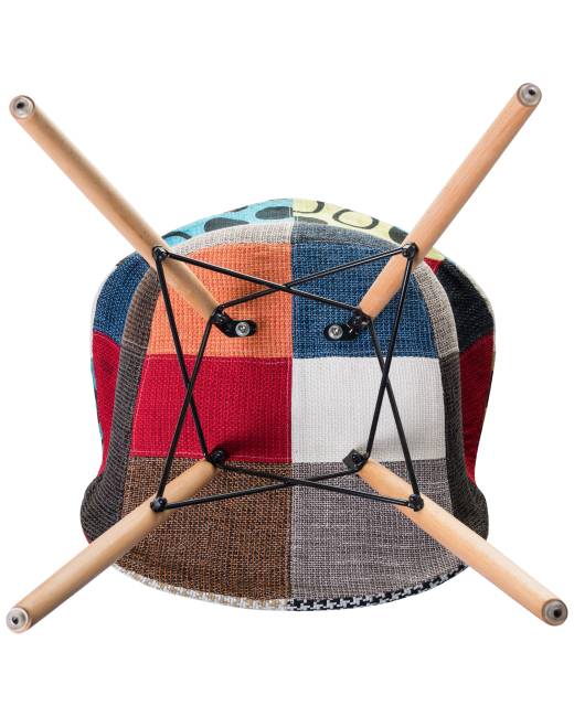 Стул обеденный DOBRIN DAW PATCHWORK, цвет сиденья мозаика