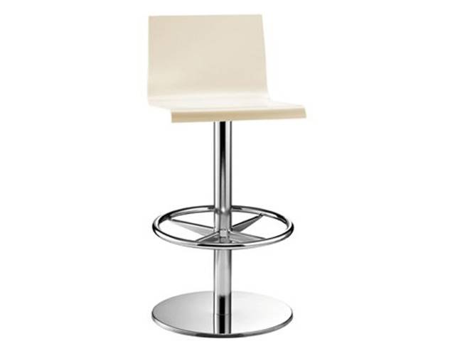 Стул пластиковый барный Kuadra 400х460х1020 мм