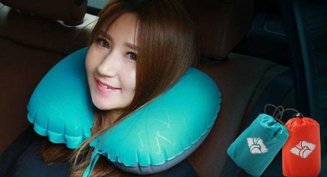 Подушка надувная Ultralight U Air Pillow, NAVY BLUE