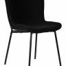 Стул обеденный DOBRIN MILO, черные ножки, черный букле (UF992-12)