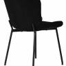 Стул обеденный DOBRIN MILO, черные ножки, черный букле (UF992-12)
