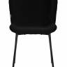 Стул обеденный DOBRIN MILO, черные ножки, черный букле (UF992-12)