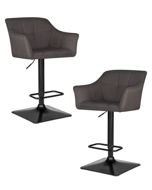 Набор 2 шт Стул барный DOBRIN RALF, темно-серый (LAR-106D-26)