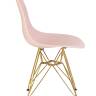 Набор 4 шт Стул обеденный DOBRIN DSR, ножки золотые, цвет светло-розовый (PK-02)