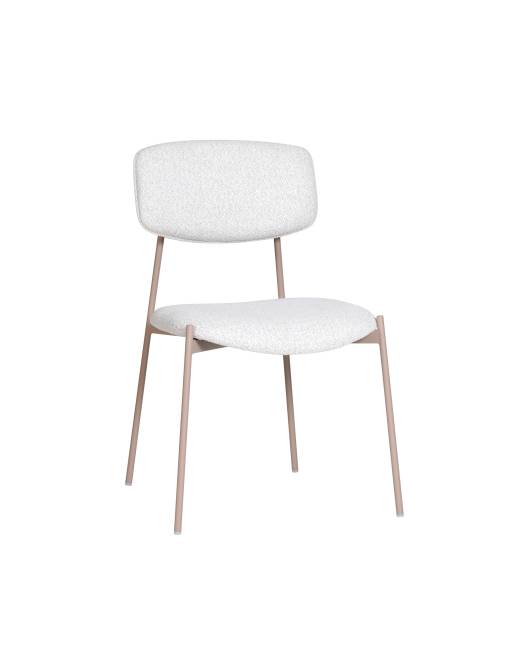 Стул Doe без подлокотников светло-бежевый бежевые ножки