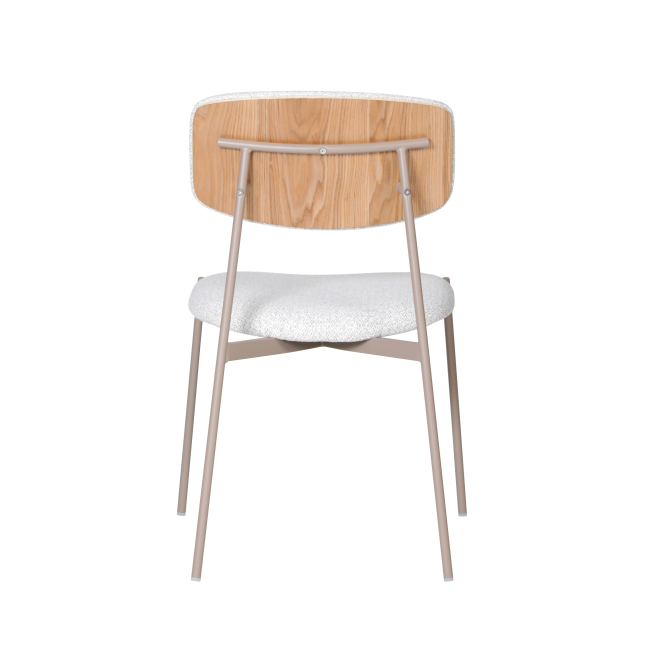 Стул Doe без подлокотников светло-бежевый бежевые ножки