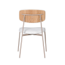 Стул Doe без подлокотников светло-бежевый бежевые ножки