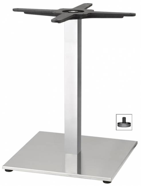 Подстолье металлическое Tiffany сатинированный стальной 400х400х500 мм