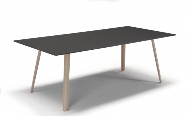 Стол ламинированный Squid тортора, черный fenix 2090х1000х730 мм