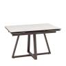 Стол Керас 120-180/80/75, столешница керамика Carmen light grey