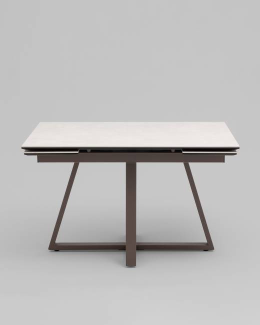 Стол Керас 120-180/80/75, столешница керамика Carmen light grey