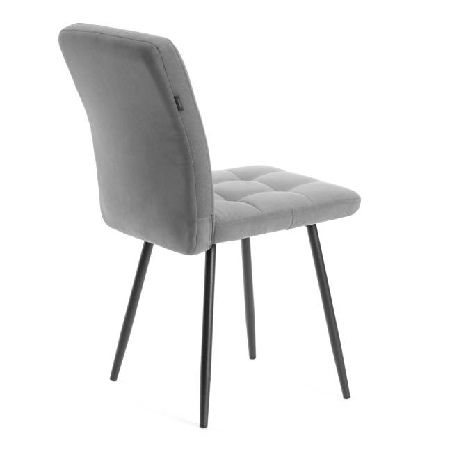 Комплект кресло + стул Medeo LT, флок , серый/черный, 29, 45х56х89 см серый/черный флок