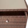 "Мальта" тумба плетеная из искусственного ротанга, цвет коричневый